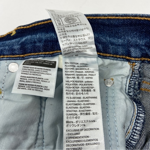 LEVI'S Wedgie Straight Jeans - Medium Destructed - 32 - Picture 7 of 10